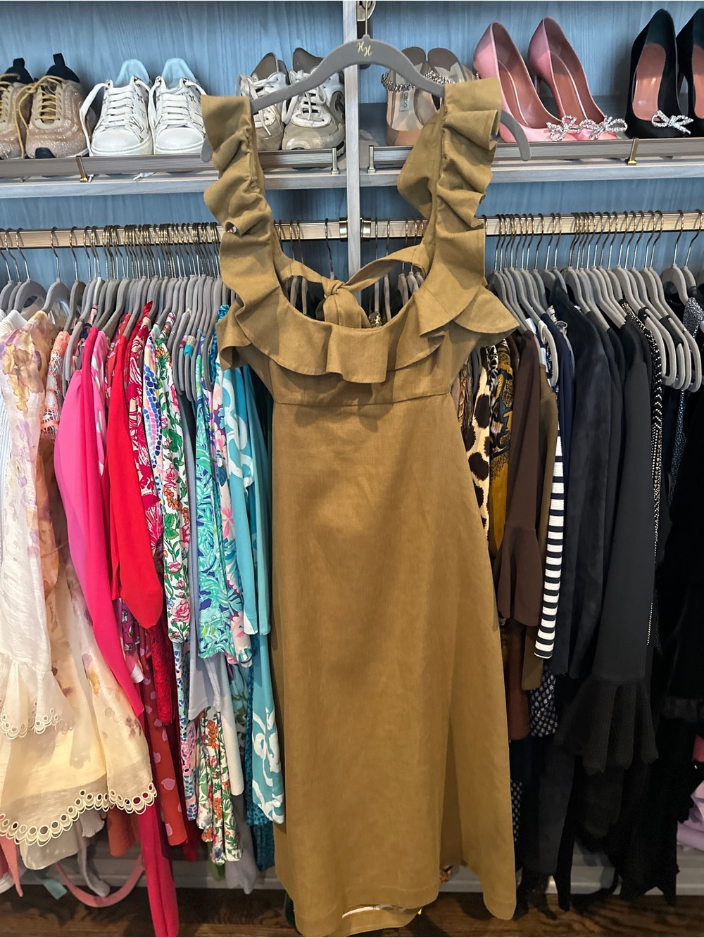 Zimmermann Ruffle-Shoulder Maxi Dress - Picture 2 of 3